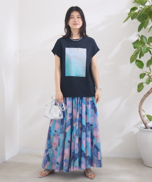 tシャツ 「KATHARINE ROSS」SUMMERフォト海岸Tee レディース KATHARINE ROSS tシャツ 「KATHARINE ROSS」SUMMERフォト海岸Tee