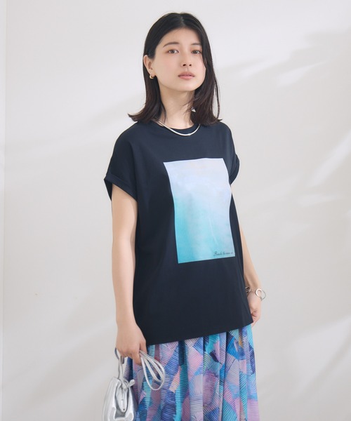 tシャツ 「KATHARINE ROSS」SUMMERフォト海岸Tee レディース KATHARINE ROSS tシャツ 「KATHARINE ROSS」SUMMERフォト海岸Tee