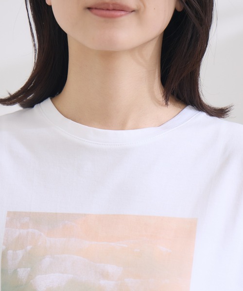 tシャツ 「KATHARINE ROSS」SUMMERフォト海岸Tee レディース KATHARINE ROSS tシャツ 「KATHARINE ROSS」SUMMERフォト海岸Tee