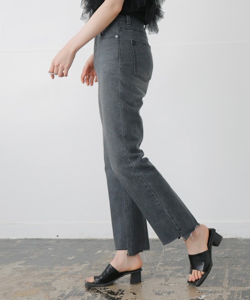 [LIAN] обработка Denim брюки MEDIUM оттенок голубого прочее женский 