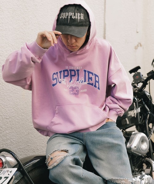 SUPPLIER（サプライヤー） パーカー Vintage Wash College Logo Hoodie