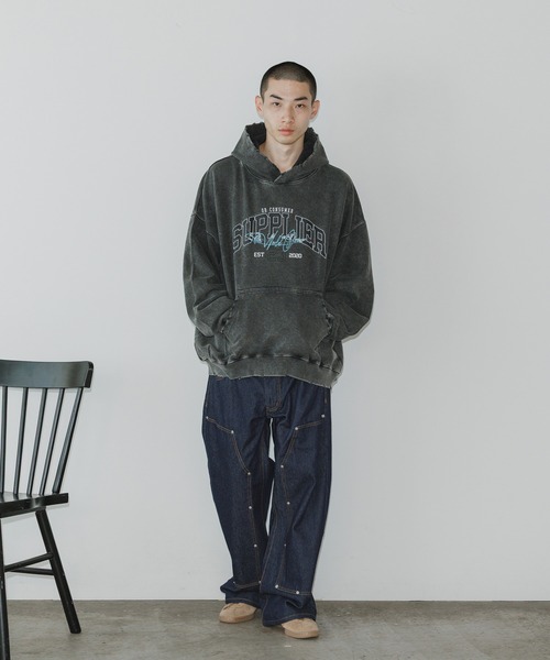 SUPPLIER（サプライヤー） パーカー Vintage Wash College Logo Hoodie
