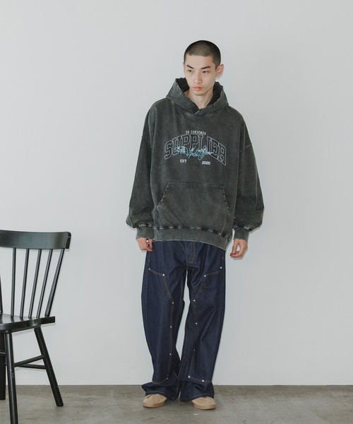 SUPPLIER（サプライヤー） パーカー Vintage Wash College Logo Hoodie