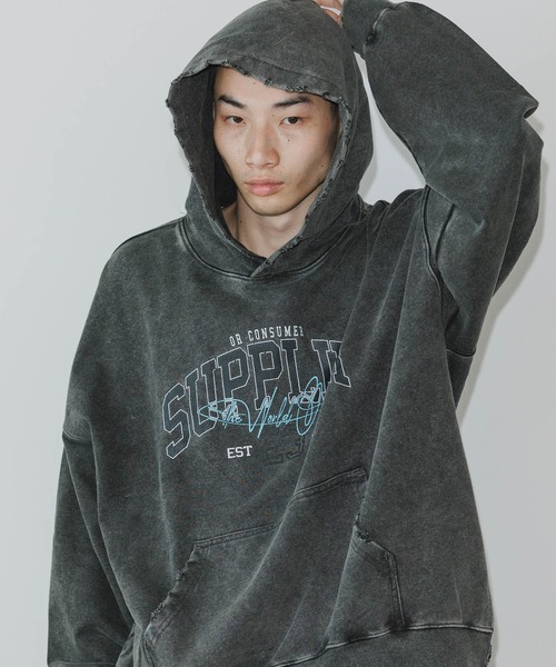 SUPPLIER（サプライヤー） パーカー Vintage Wash College Logo Hoodie 