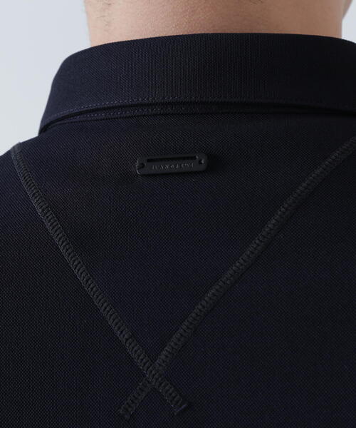 St ANDREWS ポロシャツ 「St ANDREWS」ポリエステル強撚鹿の子リーフ柄