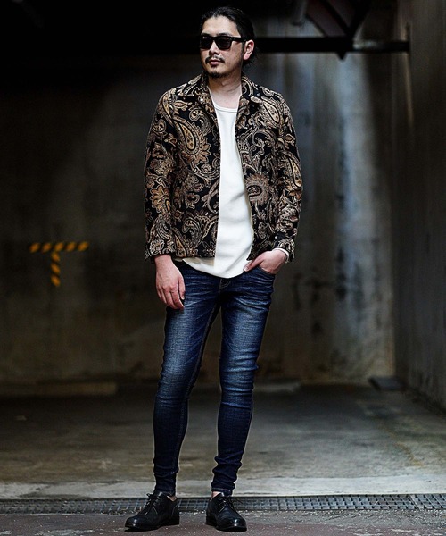 「RATTLE TRAP」 加工スキニーデニムパンツ M ネイビー メンズ