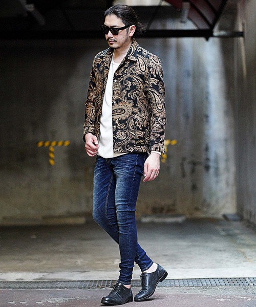 「RATTLE TRAP」 加工スキニーデニムパンツ M ネイビー メンズ