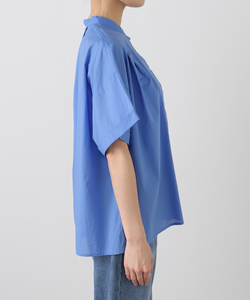 ブラウス シャツ ON/OFFどちらにも決まる。コットンボイルタックワイドプルオーバー レディース JOURNAL STANDARD relume ブラウス シャツ ON/OFFどちらにも