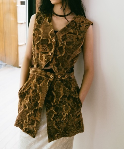 sahara（サハラ） ベスト ジレ Multi Way Jacquard Vest/マルチウェイ
