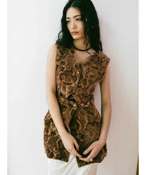 Sahara Cut Jacquard Vest/カットジャガードベスト sahara（サハラ）の「Cut Jacquard Vest/カットジャガードベスト