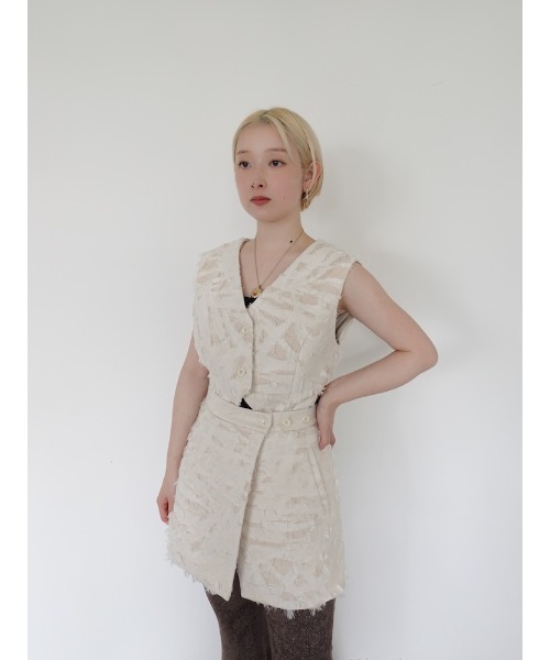 sahara（サハラ） ベスト ジレ Multi Way Jacquard Vest/マルチウェイ