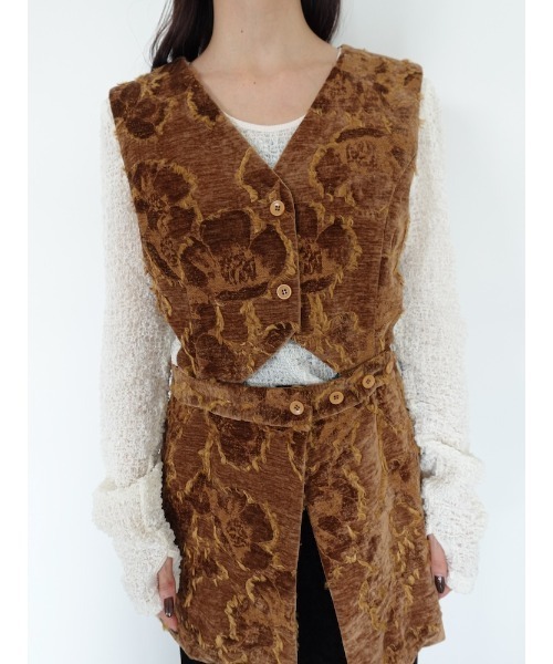 sahara（サハラ） ベスト ジレ Multi Way Jacquard Vest/マルチウェイ