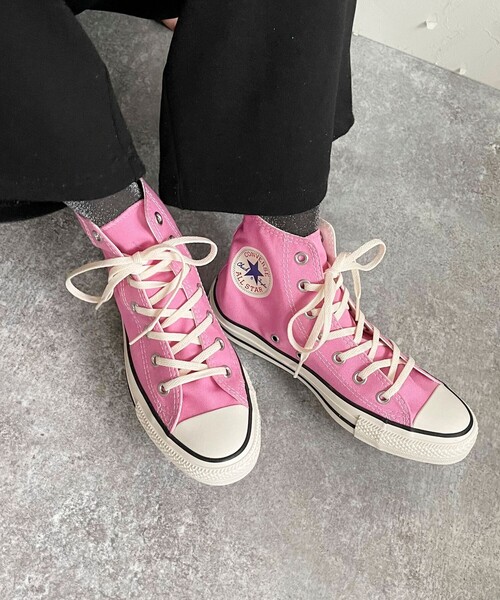 converse ALL☆STAR ハイカットスニーカー ピンク 23センチ ALL STAR 「CONVERSE STAR」 ハイカットスニーカー 23.5 ピンク