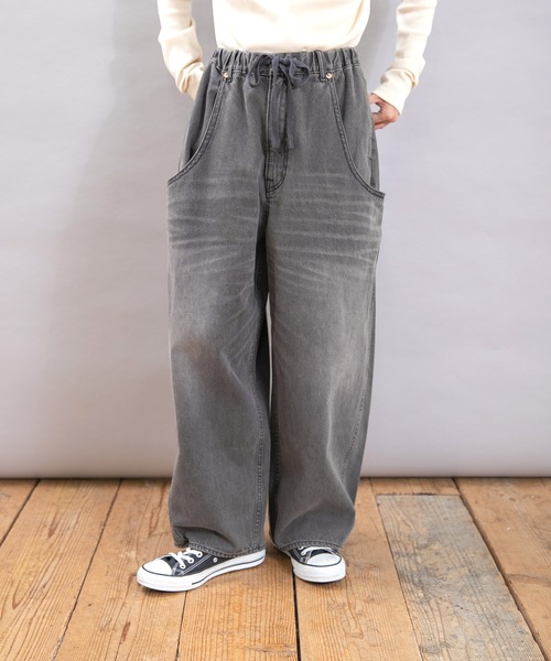 URCH RNA ワイドパンツ ジーンズ デニム デニムパンツ R4361 前