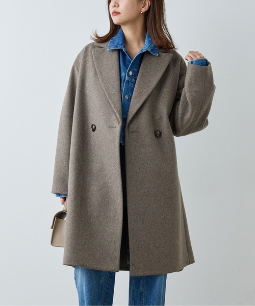 ガリャルダガランテゆったりオーバーサイズ上質ウールチェスターコート♪ GALLARDAGALANTE（ガリャルダガランテ）の「オーバーチェスターコート