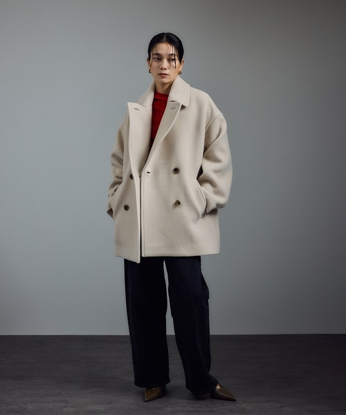 美品　アダム・エ・ロペ　MANTECO ウールコート　オーバーサイズ　ジャケット SALON adam et ropé(サロン アダム エ ロペ) / 【WEB限定
