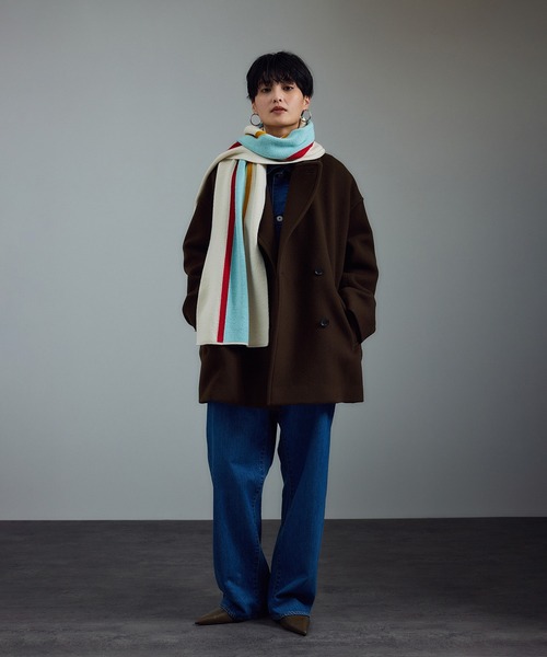 SALON adam et rope' ピーコート pコート 「WEB限定」MANTECO