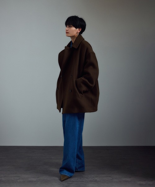 アンリさんのピーコート SALON adam et rope' ピーコート pコート 「WEB限定」MANTECO