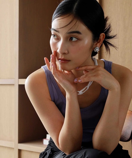 イヤリング 「WEB限定」“MELLOW”パールビジューイヤリング/サージカルステンレス（金属アレルギー対応）「LHME / エルエイチエムイー」 | LHME | 15