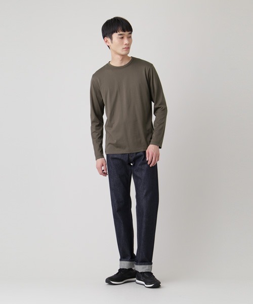 「SUNSPEL」 長袖Tシャツ SMALL オリーブ メンズ
