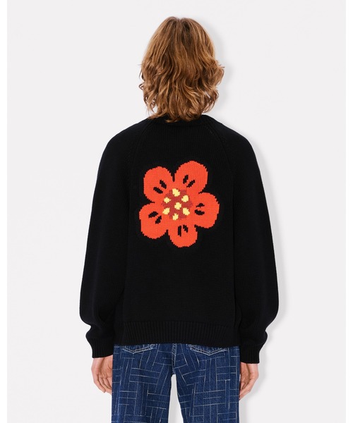 カーディガン 'Boke Flower' コットンウール カーディガン レディースの画像