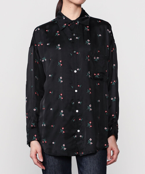 TICCA（ティッカ） ブラウス シャツ | フラワーエンブロイダリー 長袖