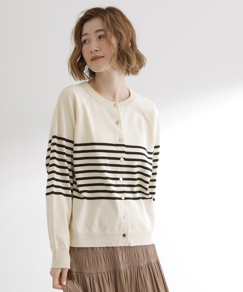 grove（グローブ） カーディガン 「洗える」シンプルに映える