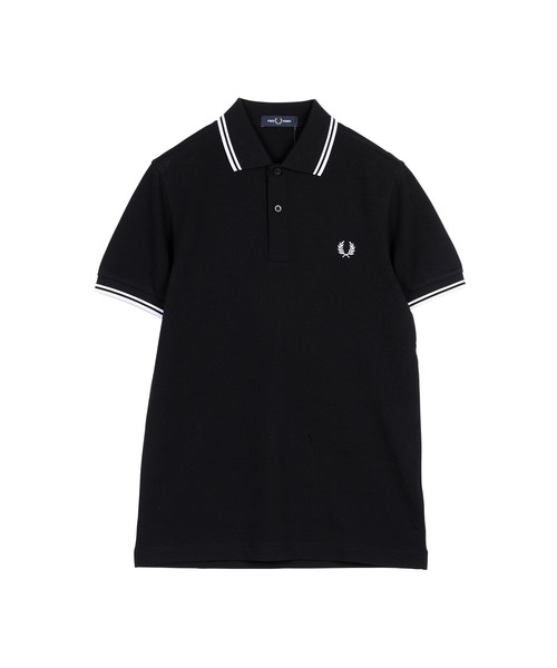 FRED PERRY フレッドペリー 半袖ポロシャツ ブラック M FRED PERRY（フレッドペリー） ポロシャツ FRED RERRY TWIN TIPPED