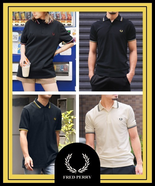 FRED PERRY（フレッドペリー） ポロシャツ FRED RERRY TWIN TIPPED