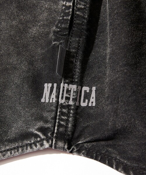 「NAUTICA」 半袖シャツ LARGE ベージュ メンズ_画像9