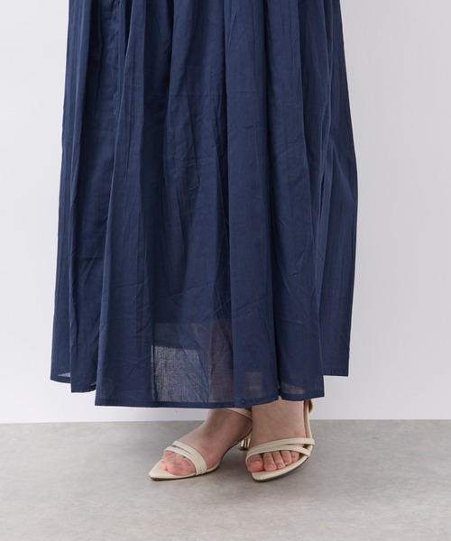 「un dix cors」 ロングスカート FREE ネイビー レディース_画像8