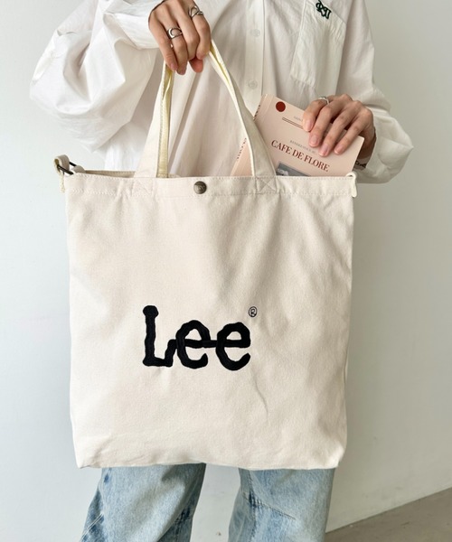 Lee（リー） トートバッグ BIG 2WAY トートバッグ/ロゴ刺繍/A3収納
