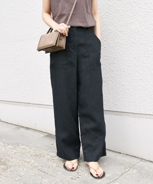 「liflattie ships」 パンツ MEDIUM グリーン レディース_画像2