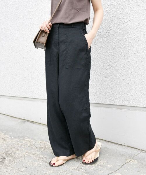 「liflattie ships」 パンツ MEDIUM グリーン レディース_画像3