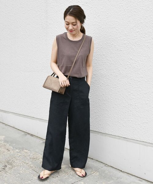 「liflattie ships」 パンツ MEDIUM グリーン レディース_画像4