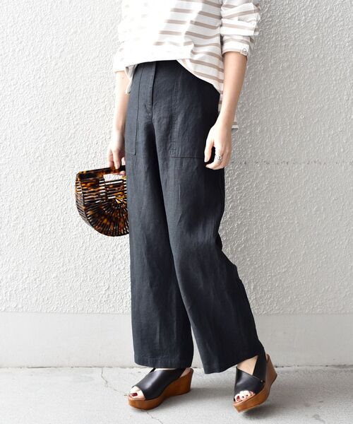 「liflattie ships」 パンツ MEDIUM グリーン レディース_画像5