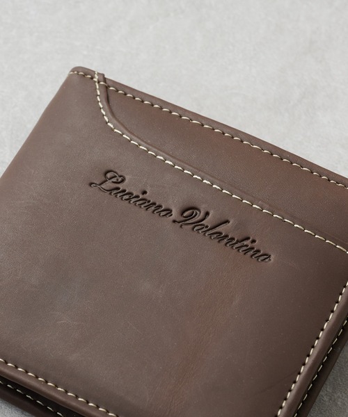 SETUP7 財布 「SETUP7」LUCIANO VALENTINO スムースレザー 折り財布