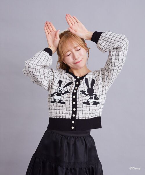 Disney（ディズニー） カーディガン オズワルド/MIXニットカーディガン