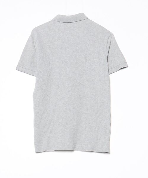「LACOSTE」 ワンポイント半袖ポロシャツ X-SMALL グレー メンズの画像2