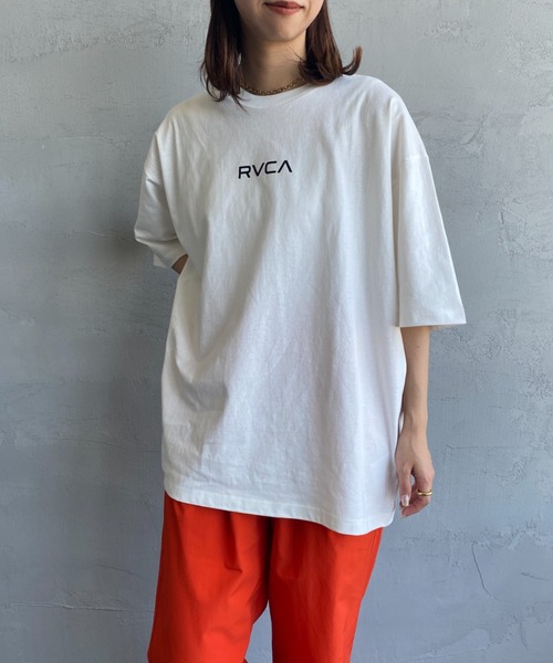「RVCA」 半袖Tシャツ X-LARGE ダークグレー レディース_画像2
