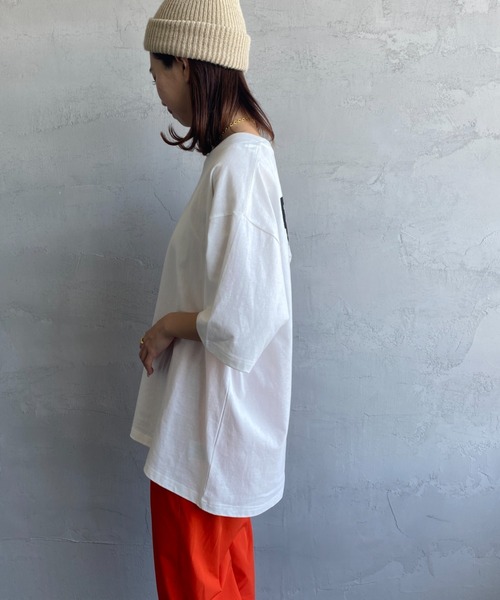 「RVCA」 半袖Tシャツ X-LARGE ダークグレー レディース_画像3