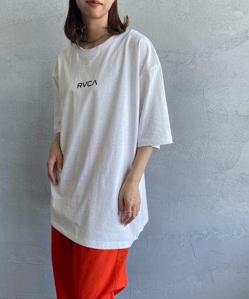 「RVCA」 半袖Tシャツ X-LARGE ダークグレー レディース_画像5