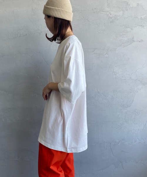 「RVCA」 半袖Tシャツ X-LARGE ダークグレー レディース_画像6