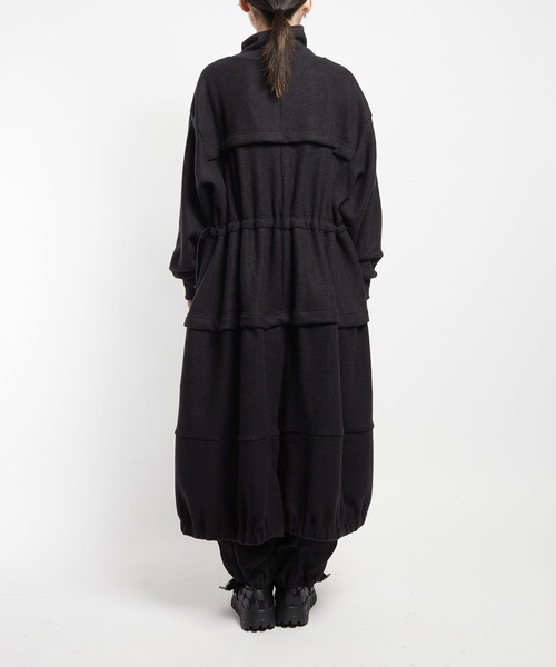 gomme（ゴム） コート アウター モッサジャージ 切替ロングコート