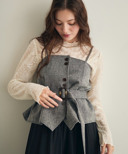 ルチェルナあり Lunea キャミソール ベルト付き2wayビスチェ : ZOZOTOWN Yahoo!店