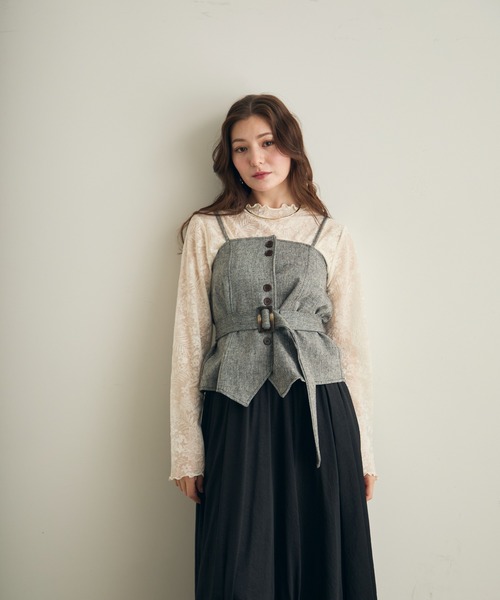Lunea キャミソール ベルト付き2wayビスチェ : ZOZOTOWN Yahoo!店