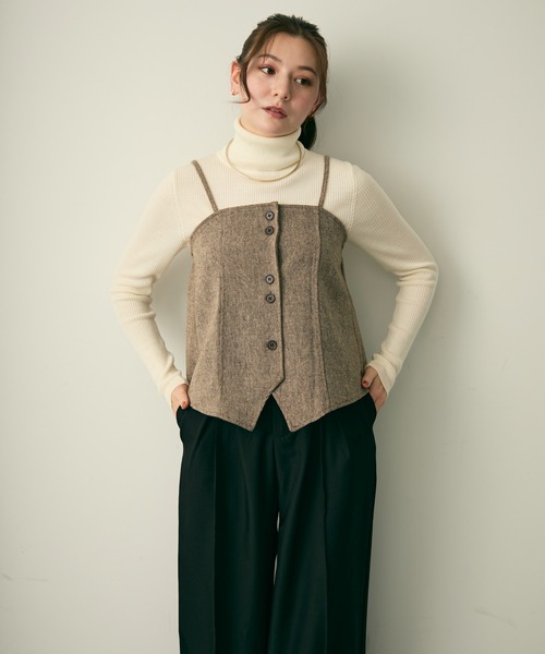 Lunea キャミソール ベルト付き2wayビスチェ : ZOZOTOWN Yahoo!店