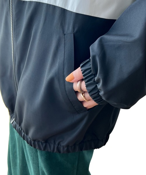 「Java」 ジップアップブルゾン X-LARGE ベージュ レディース_画像8