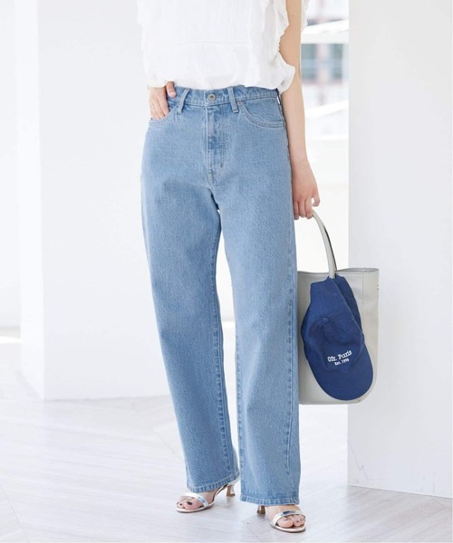 SLOBE IENA LE DENIM ストレートパンツ グレー 38 SLOBE IENA ジーンズ デニム デニムパンツ 「4サイズ展開/追加7」LE