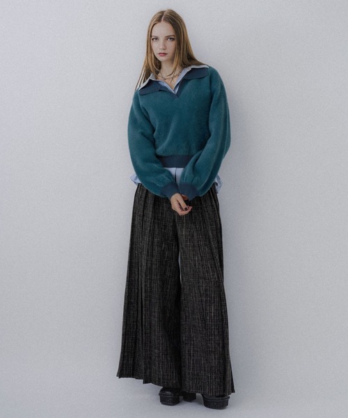 HARE（ハレ） ニット セーター シャギーポロニットプルオーバー(HARE